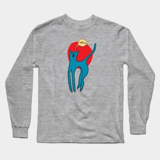 Yell Cat Long Sleeve T-Shirt